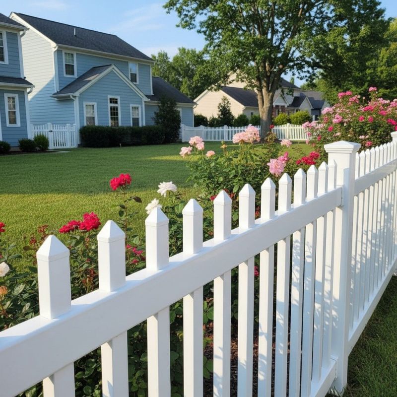 Picket Fence Staining