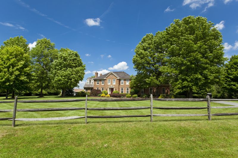 Split Rail Fence Staining